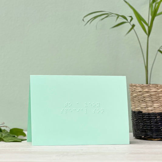Braille To A Very Special Son Card