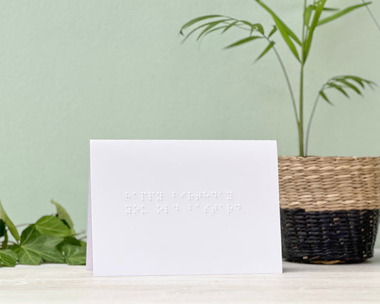 Happy Birthday You Old Bastard - Funny Personalised Braille Birthday Card