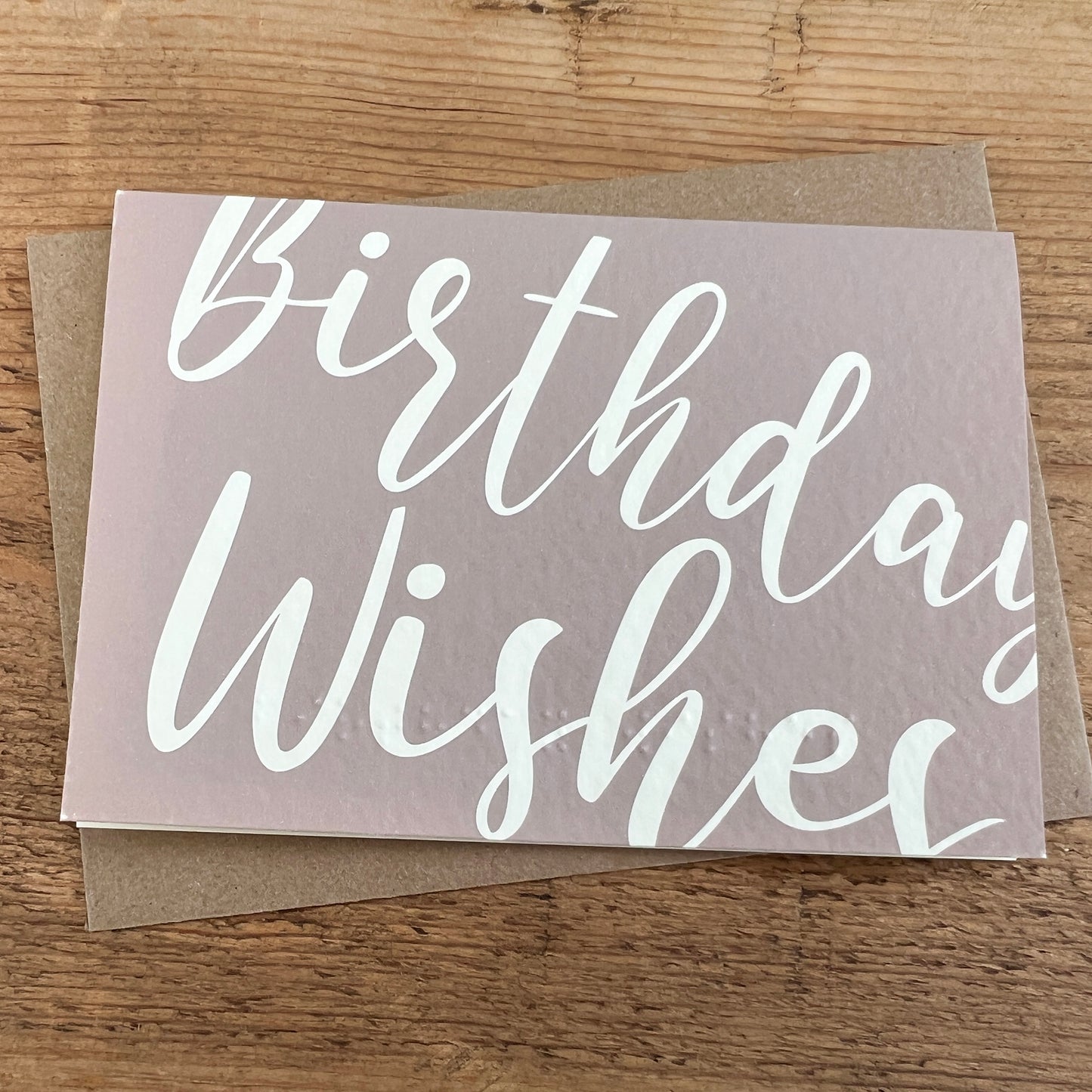 Happy Birthday Print & Braille Card