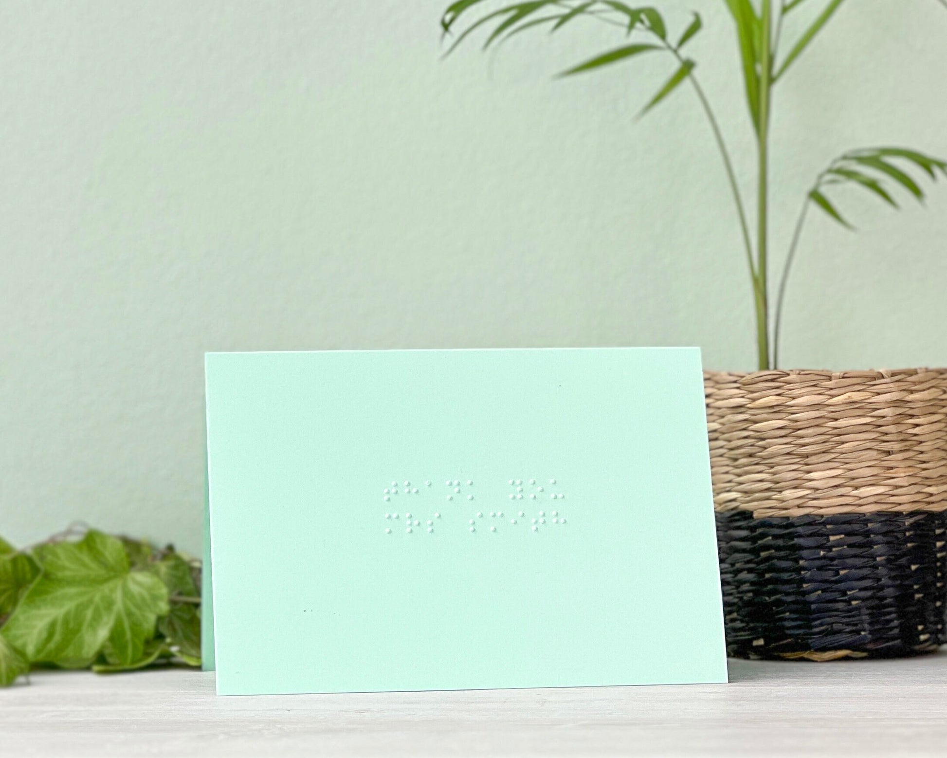Teacher Thank You Braille Card - Personalised Message Included