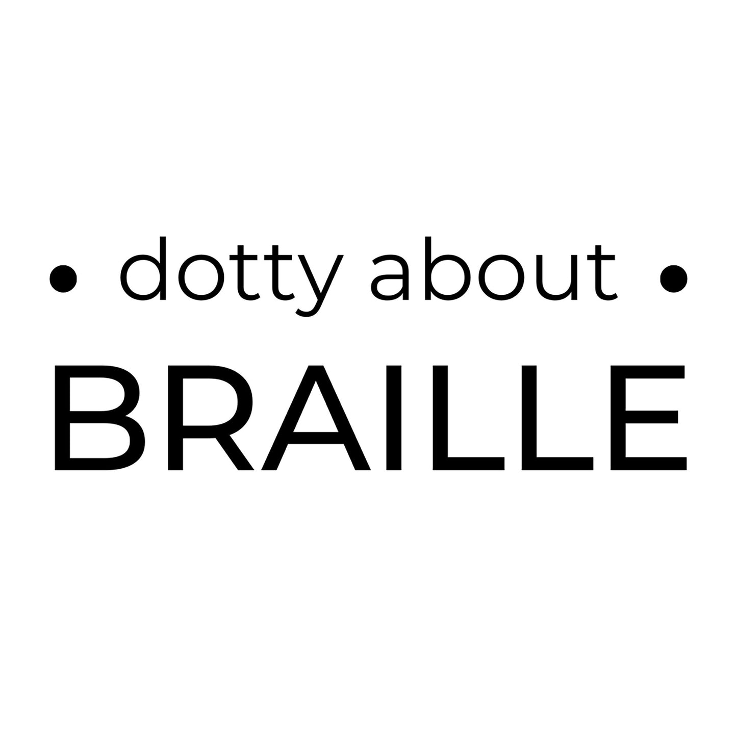 dotty about braille logo